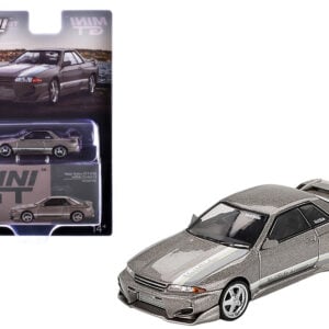 Nissan Skyline GT-R (R32) RHD (Right Hand Drive) "Veilside Combat C-I" Gray Metallic Limited Edition 1/64 Diecast Model Car by Mini GT Automotive by Diecast Mania