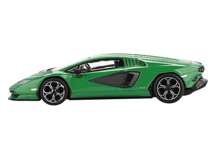 Lamborghini Countach LPI 800-4 Verde Medio Green Limited Edition 1/64 Diecast Model Car by Mini GT Automotive