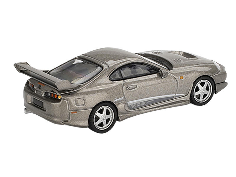 Toyota Supra "VeilSide Combat V-II" Combat Gray Metallic Limited Edition 1/64 Diecast Model Car by Mini GT Sports Car Racing Model Cars
