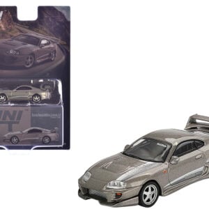 Toyota Supra "VeilSide Combat V-II" Combat Gray Metallic Limited Edition 1/64 Diecast Model Car by Mini GT from the Sports Car Racing Collectibles store collection.