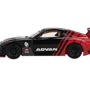 Mazda RX-7 LB-Super Silhouette RHD (Right Hand Drive) "Advan" Black and Red Limited Edition 1/64 Diecast Model Car by Mini GT Sports Car Racing Model Cars by Diecast Mania