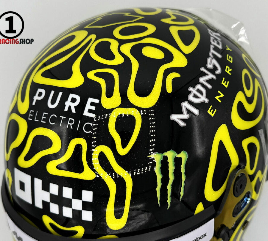 Lando Norris 2025 Bahrain GP F1 Replica Helmet Mc Laren F1 Bahrain GP - Sakhir Track Art