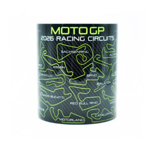 Moto 2026 GP Racing Circuits Mug - Neon Green - Track Outlines - Motorbike Championship Schedule Coffee Cup - Motorsport Fan Gift  by Legacy Legends