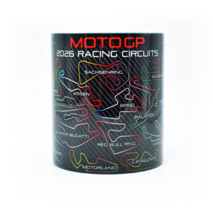 Moto 2026 GP Racing Circuits Mug - Red Edition - Track Outlines - Motorbike Championship Schedule Coffee Cup - Motorsport Fan Gift  by Legacy Legends