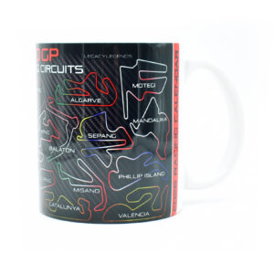 Moto 2026 GP Racing Circuits Mug - Red Edition - Track Outlines - Motorbike Championship Schedule Coffee Cup - Motorsport Fan Gift  by Legacy Legends