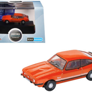 Ford Capri Mk3 RHD (Right Hand Drive) Sebring Red 1/148 (N) Scale Diecast Model Car by Oxford Diecast  by Diecast Mania