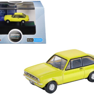 Ford Escort Mk2 RHD (Right Hand Drive) Signal Yellow 1/148 (N) Scale Diecast Model Car by Oxford Diecast  by Diecast Mania