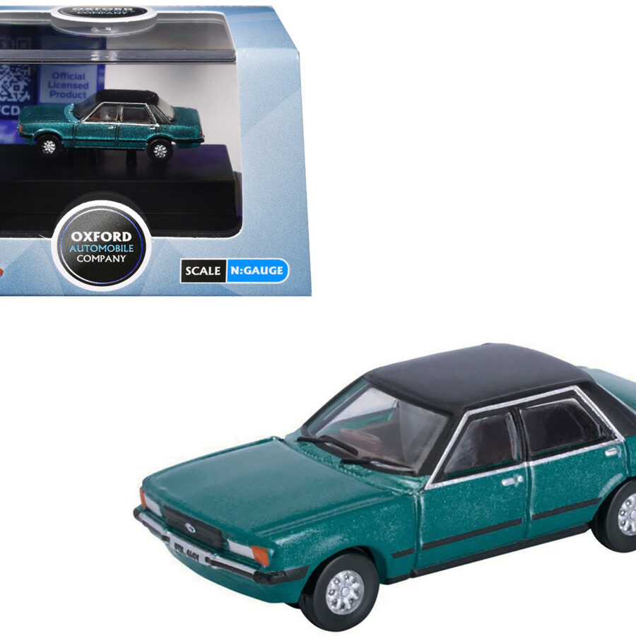 Ford Cortina Mk5 RHD (Right Hand Drive) Cosmos Blue Metallic with Black Top 1/148 (N) Scale Diecast Model Car by Oxford Diecast from the Sports Car Racing Gifts store collection.