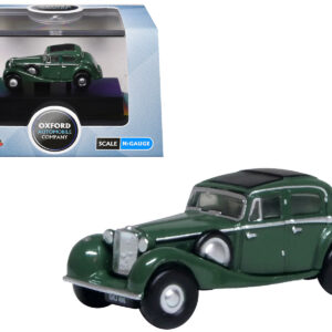 Jaguar SS RHD (Right Hand Drive) Suede Green with Black Top 1/148 (N) Scale Diecast Model Car by Oxford Diecast from the Sports Car Racing Gifts store collection.