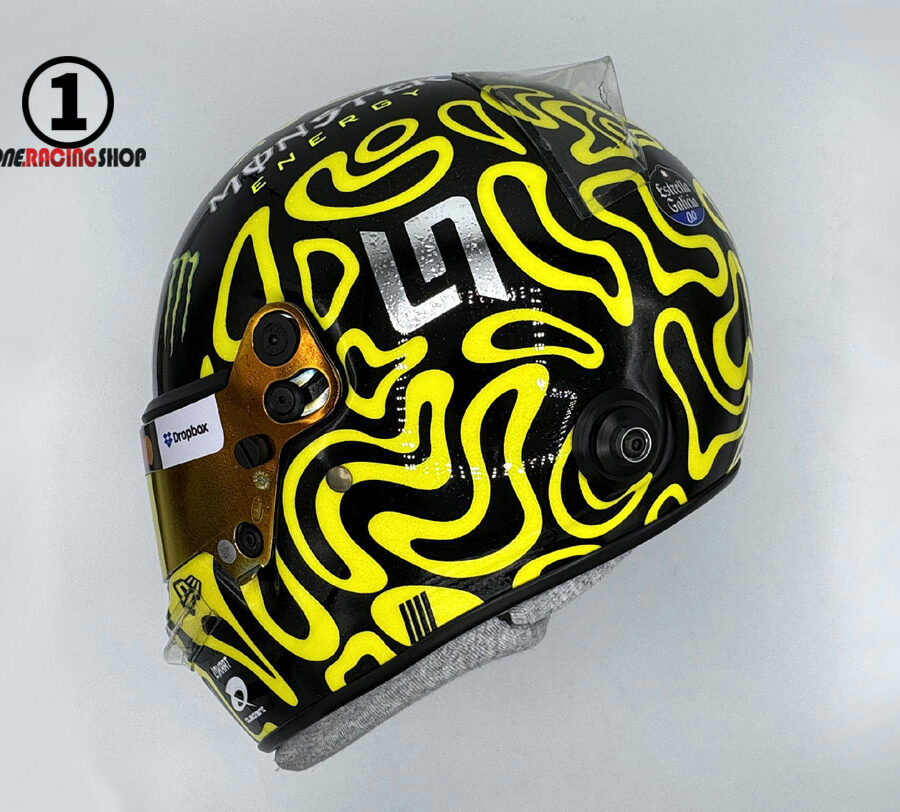 Lando Norris 2025 Bahrain GP F1 Replica Helmet Mc Laren F1 Bahrain GP - Sakhir Track Art