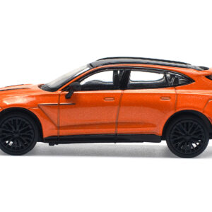 Aston Martin DBX 707 Cosmos Orange Metallic with Black Top 1/64 Diecast Model Car by Pop Race  by Diecast Mania