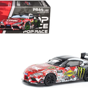 Toyota Pandem GR Supra RHD (Right Hand Drive) Daigo Saito "D1 Grand Prix" (2024) 1/64 Diecast Model Car by Pop Race  by Diecast Mania