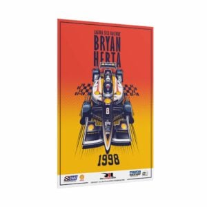 Bryan Herta 1998 Laguna Seca Poster | IndyCar Racing Wall Art | Vintage Motorsport Digital Download Print from the More Series store collection.