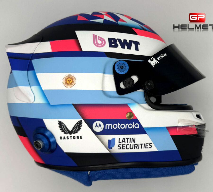 Franco Colapinto 2025 F1 Replica Helmet Alpine F1 Alpine F1 Team