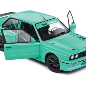 1990 BMW E30 M3 Custom "Drift Missile" Tiffany Blue 1/18 Diecast Model Car by Solido BMW by Diecast Mania