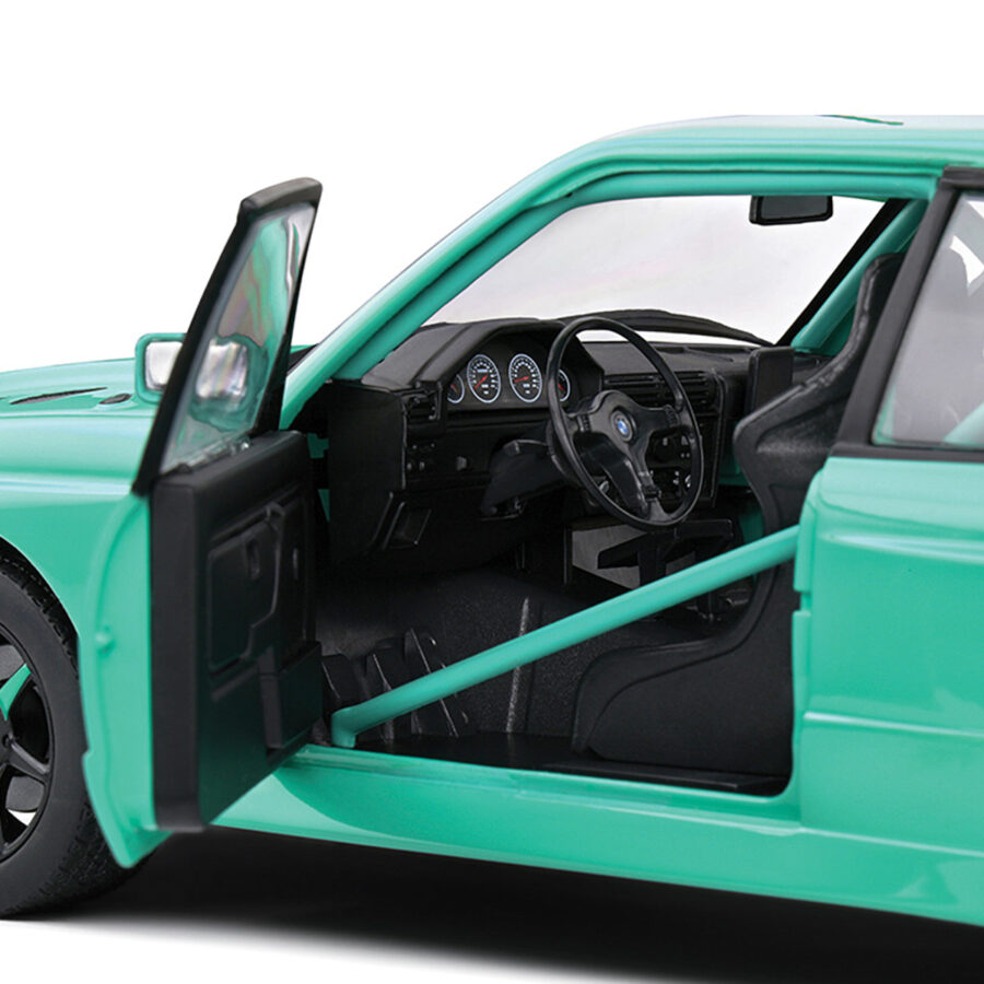 1990 BMW E30 M3 Custom "Drift Missile" Tiffany Blue 1/18 Diecast Model Car by Solido Automotive
