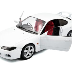 1999 Nissan Silvia (S15) Spec-R Aero RHD (Right Hand Drive) Aspen White 1/18 Diecast Model Car by Solido from the Sports Car Racing Collectibles store collection.