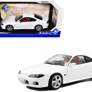 1999 Nissan Silvia (S15) Spec-R Aero RHD (Right Hand Drive) Aspen White 1/18 Diecast Model Car by Solido from the Sports Car Racing Collectibles store collection.