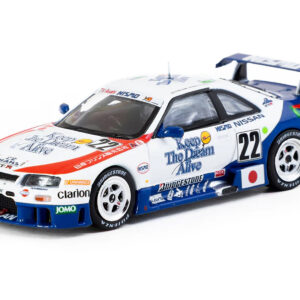 Nissan NISMO GT-R LM #22 Hideo Fukuyama - Masahiko Kondo - Shunji Kasuya "NISMO" "24 Hours of Le Mans" (1995) "Hobby64" Series 1/64 Diecast Model Car by Tarmac Works from the Sports Car Racing Collectibles store collection.