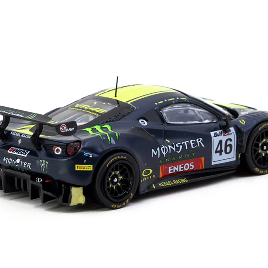 Ferrari 488 GT3 #46 V. Rossi - A. Salucci - L. Marini "Gulf 12 Hours" (2019) "Hobby64" Series 1/64 Diecast Model Car by Tarmac Works Automotive