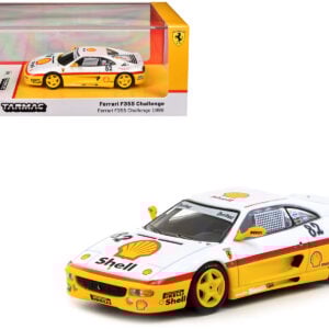 Ferrari F355 Challenge #82 Peter Andersen "Team Kroymans - Shell Oil" "Ferrari F355 Challenge" (1999) "Hobby64" Series 1/64 Diecast Model Car by Tarmac Works from the Sports Car Racing Collectibles store collection.