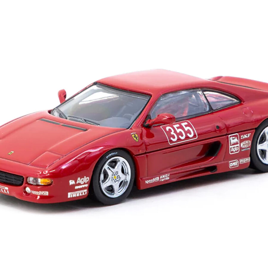 Ferrari F355 Challenge #355 "Presentation" Red "Hobby64" Series 1/64 Diecast Model by Tarmac Works from the Sports Car Racing Collectibles store collection.