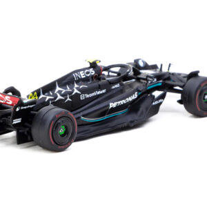 Mercedes-AMG F1 W14 E Performance #44 Lewis Hamilton Pole Position Formula One F1 "Hungarian GP" (2023) "Global64" Series 1/64 Diecast Model Car by Tarmac Works from the Formula 1 Memorabilia store collection.