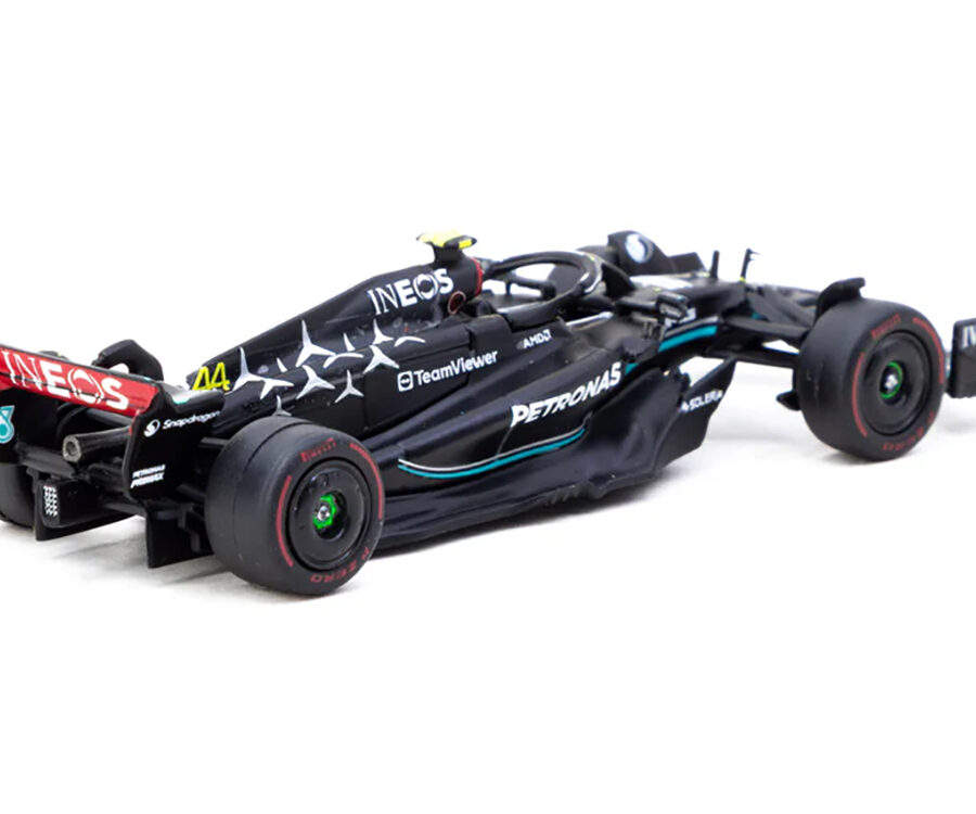 Mercedes-AMG F1 W14 E Performance #44 Lewis Hamilton Pole Position Formula One F1 "Hungarian GP" (2023) "Global64" Series 1/64 Diecast Model Car by Tarmac Works Automotive