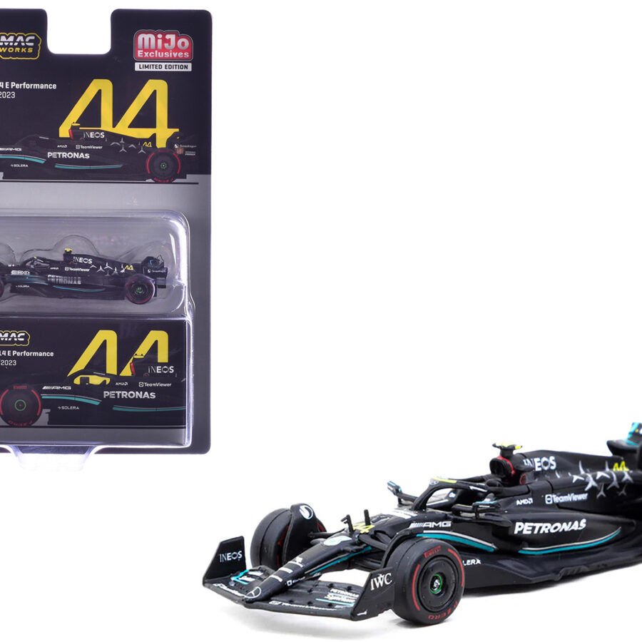 Mercedes-AMG F1 W14 E Performance #44 Lewis Hamilton Pole Position Formula One F1 "Hungarian GP" (2023) "Global64" Series 1/64 Diecast Model Car by Tarmac Works Automotive