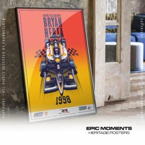 Bryan Herta 1998 Laguna Seca Poster | Vintage IndyCar Legend Racing Print | CART Motorsport Wall Art from the Indy Car store collection.