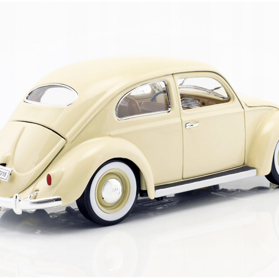 1955 Volkswagen Beetle Kafer Beige 1/18 Diecast Model Car by Bburago Automotive