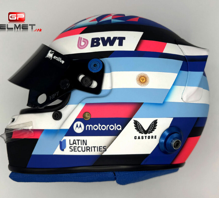 Franco Colapinto 2025 F1 Replica Helmet Alpine F1 Alpine F1 Team
