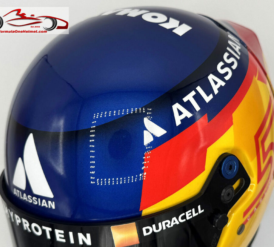 Carlos Sainz 2025 F1 Helmet Williams F1 Monaco GP Track Art