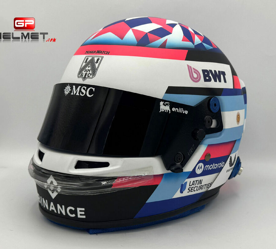 Franco Colapinto 2025 F1 Replica Helmet Alpine F1 Alpine F1 Team