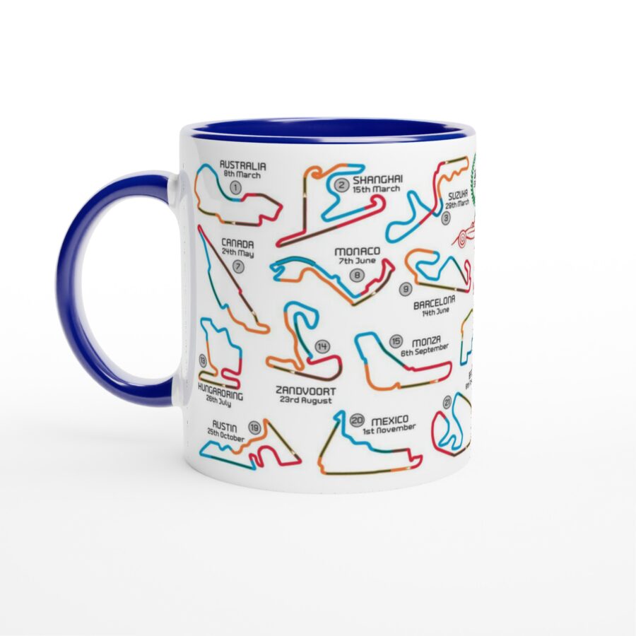 2026 Formula 1 Calendar Mugs - F1 2026 Season Fixture Mugs - All F1 Races Alpine F1 Team
