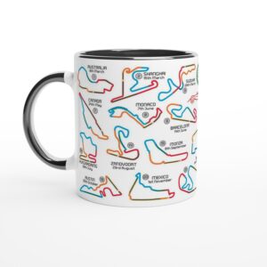 2026 Formula 1 Calendar Mugs - F1 2026 Season Fixture Mugs - All F1 Races Max Verstappen by Billeresque