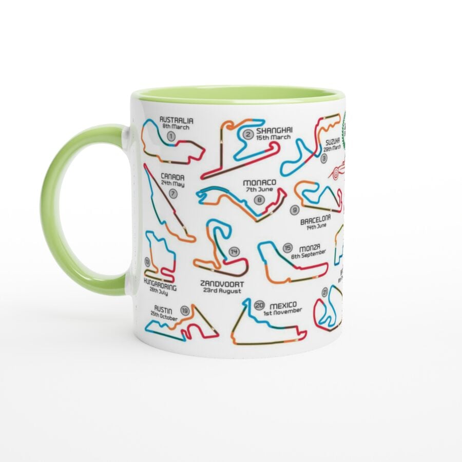 2026 Formula 1 Calendar Mugs - F1 2026 Season Fixture Mugs - All F1 Races Alpine F1 Team