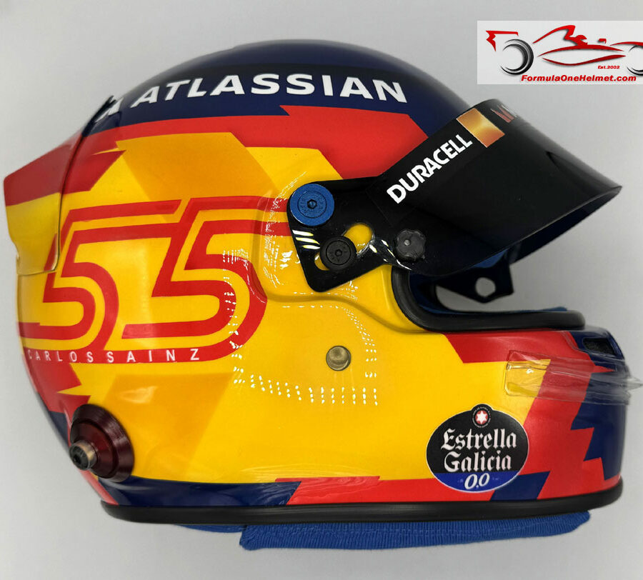 Carlos Sainz 2025 F1 Helmet Williams F1 Monaco GP Track Art