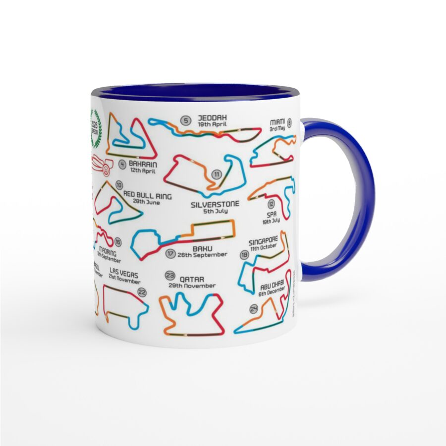 2026 Formula 1 Calendar Mugs - F1 2026 Season Fixture Mugs - All F1 Races Alpine F1 Team