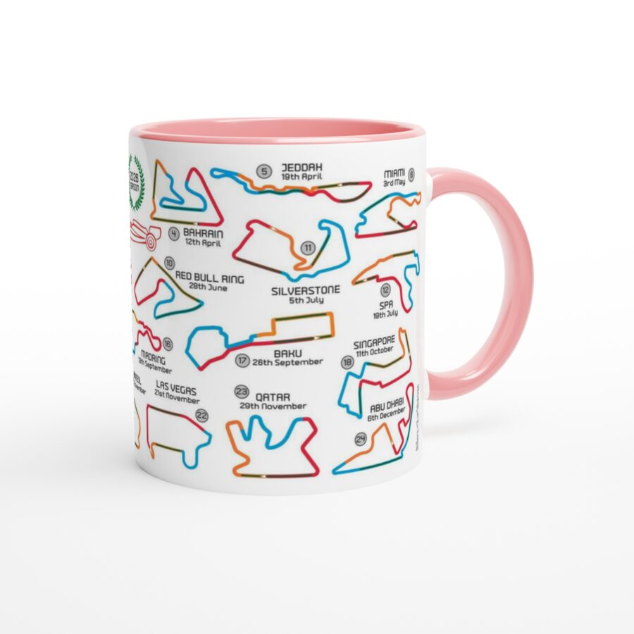 2026 Formula 1 Calendar Mugs - F1 2026 Season Fixture Mugs - All F1 Races Alpine F1 Team