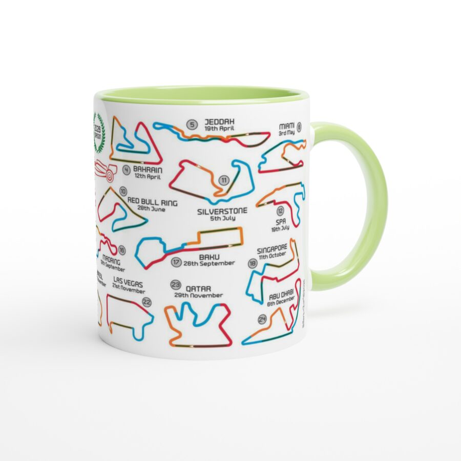 2026 Formula 1 Calendar Mugs - F1 2026 Season Fixture Mugs - All F1 Races Alpine F1 Team