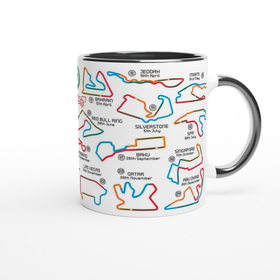 2026 Formula 1 Calendar Mugs - F1 2026 Season Fixture Mugs - All F1 Races Alpine F1 Team
