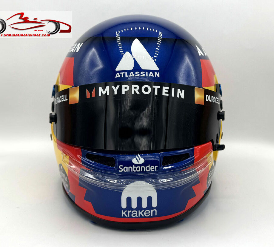 Carlos Sainz 2025 F1 Helmet Williams F1 Monaco GP Track Art