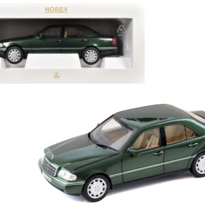 1993 Mercedes-Benz C-Class Malachite Green Metallic 1/18 Diecast Model Car by Norev from the Sports Car Racing Model Cars store collection.