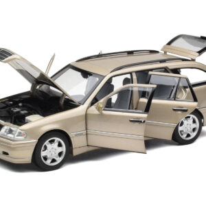 1997 Mercedes-Benz C-Class T-Model Smoke Silver Metallic 1/18 Diecast Model Car by Norev from the Sports Car Racing Model Cars store collection.