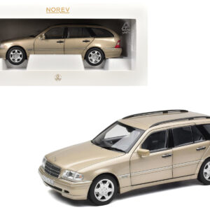 1997 Mercedes-Benz C-Class T-Model Smoke Silver Metallic 1/18 Diecast Model Car by Norev from the Sports Car Racing Model Cars store collection.