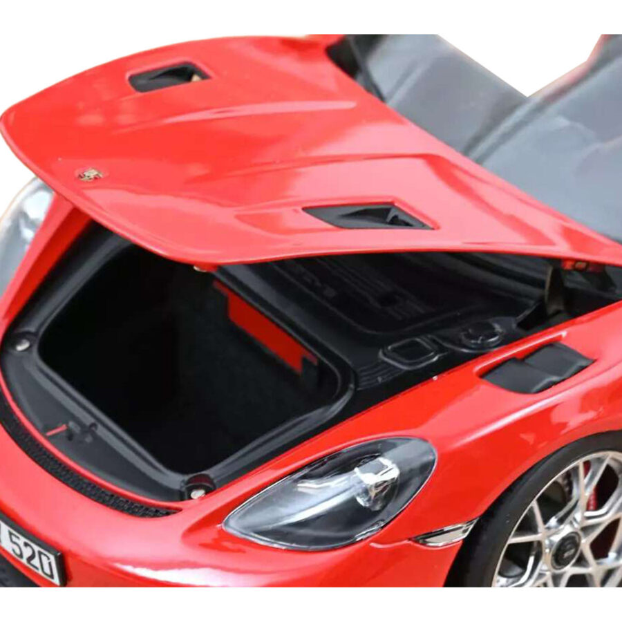 2023 Porsche 718 Spyder RS Guards Red 1/18 Diecast Model Car by Norev from the Sports Car Racing Model Cars store collection.