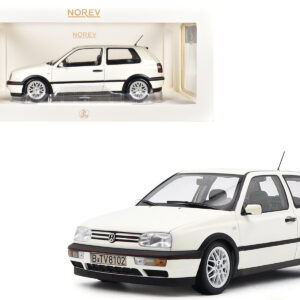 1996 Volkswagen Golf GTI Candy White "20 Years Anniversary Edition" 1/18 Diecast Model Car by Norev from the Sports Car Racing Model Cars store collection.