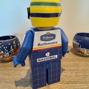 F1 Figura Minifigure XXL Ayrton Senna 1994 williams team GP size XXL F1 Drivers by RacingModelCar