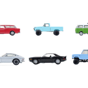 "Barrett-Jackson" Series 16 Set of 6 Cars 1/64 Diecast Model Cars by Greenlight  by Diecast Mania